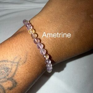 Ametrine Beaded Bracelet